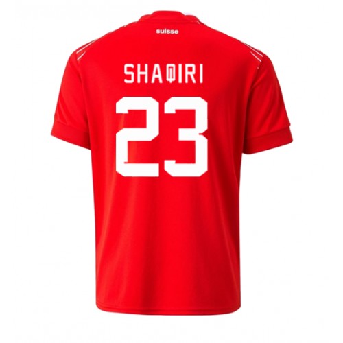 Fotbalové Dres Švýcarsko Xherdan Shaqiri #23 Domácí MS 2022 Krátký Rukáv
